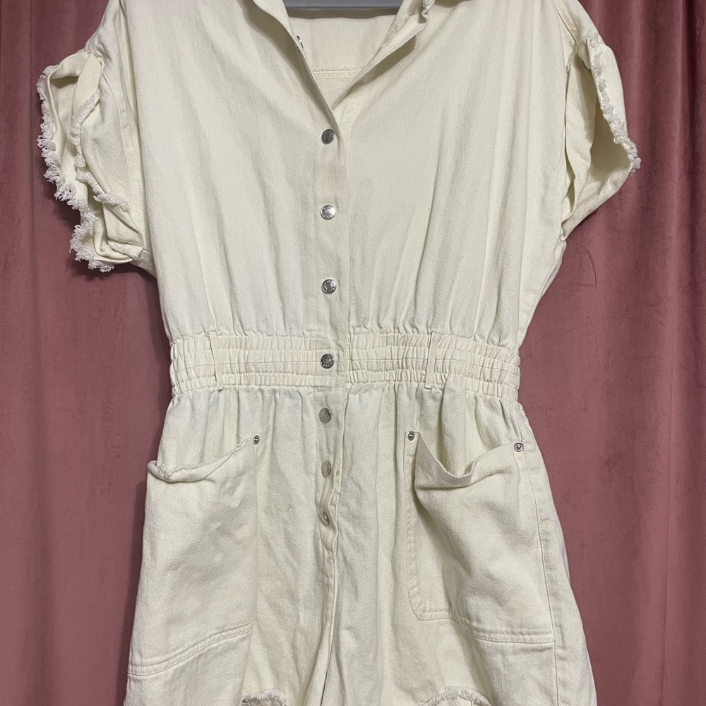 Bucketlist Denim Romper